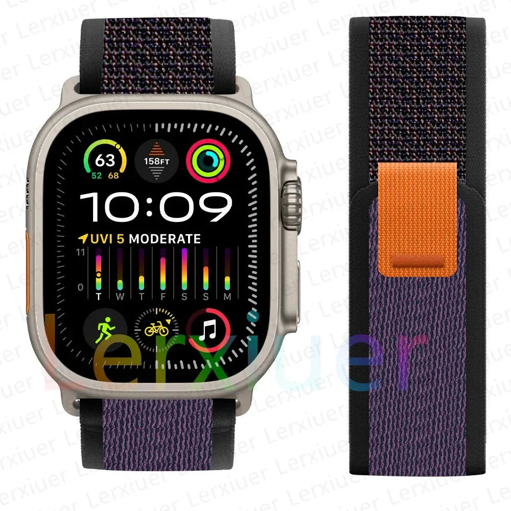 Trail Loop Band for Apple Watch – Compatible with Series 2-10 (38-49mm)