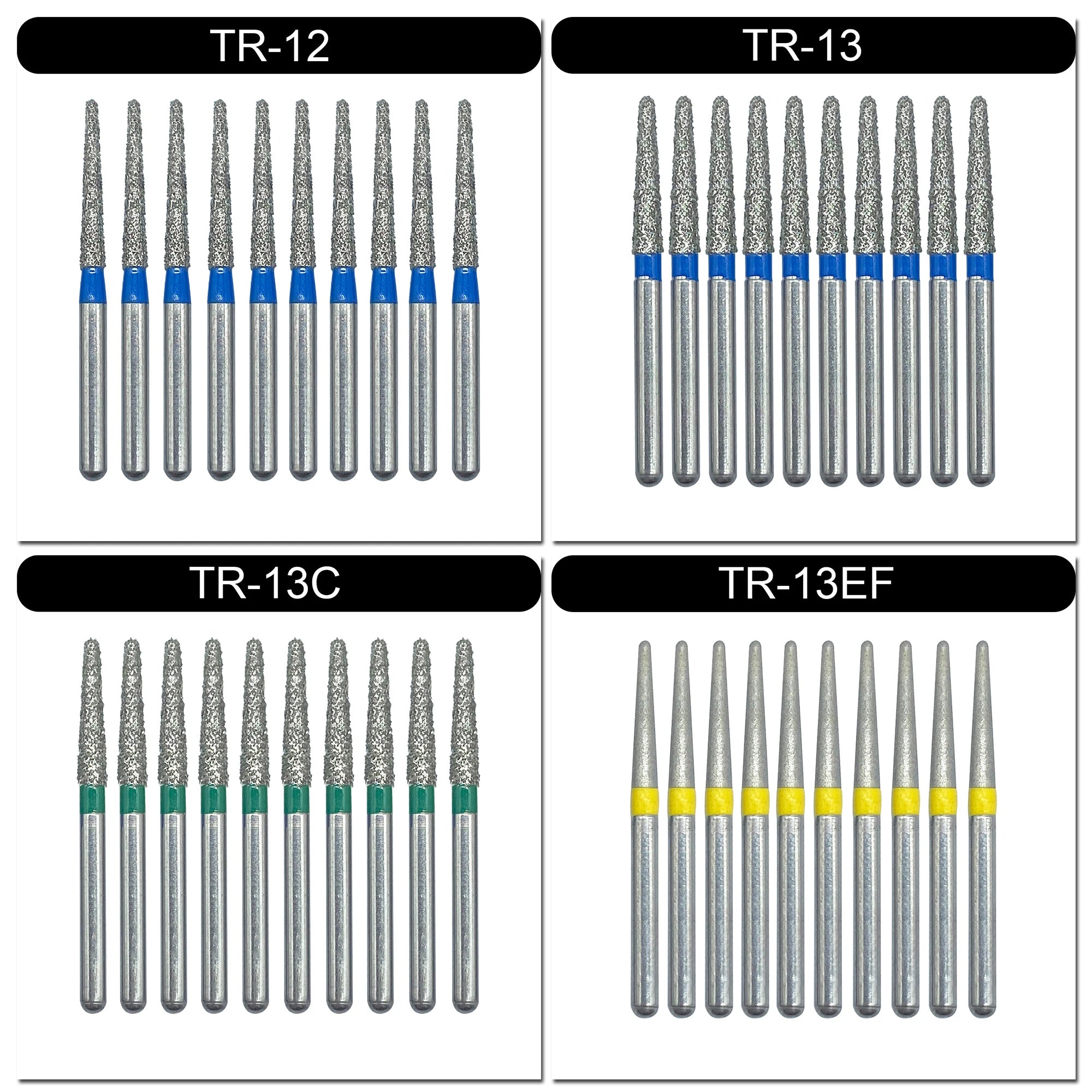 WELL CK 10pcs Dental Diamond Burs – FG Series 1.6mm