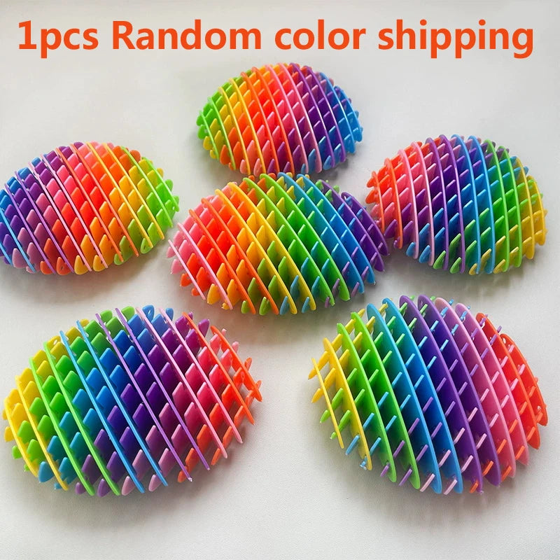 3D Telescopic Decompression Elastic Mesh Toys Stress Relief Small Worm Decompression Artifact Portable Fidgets Worm Novel Toys