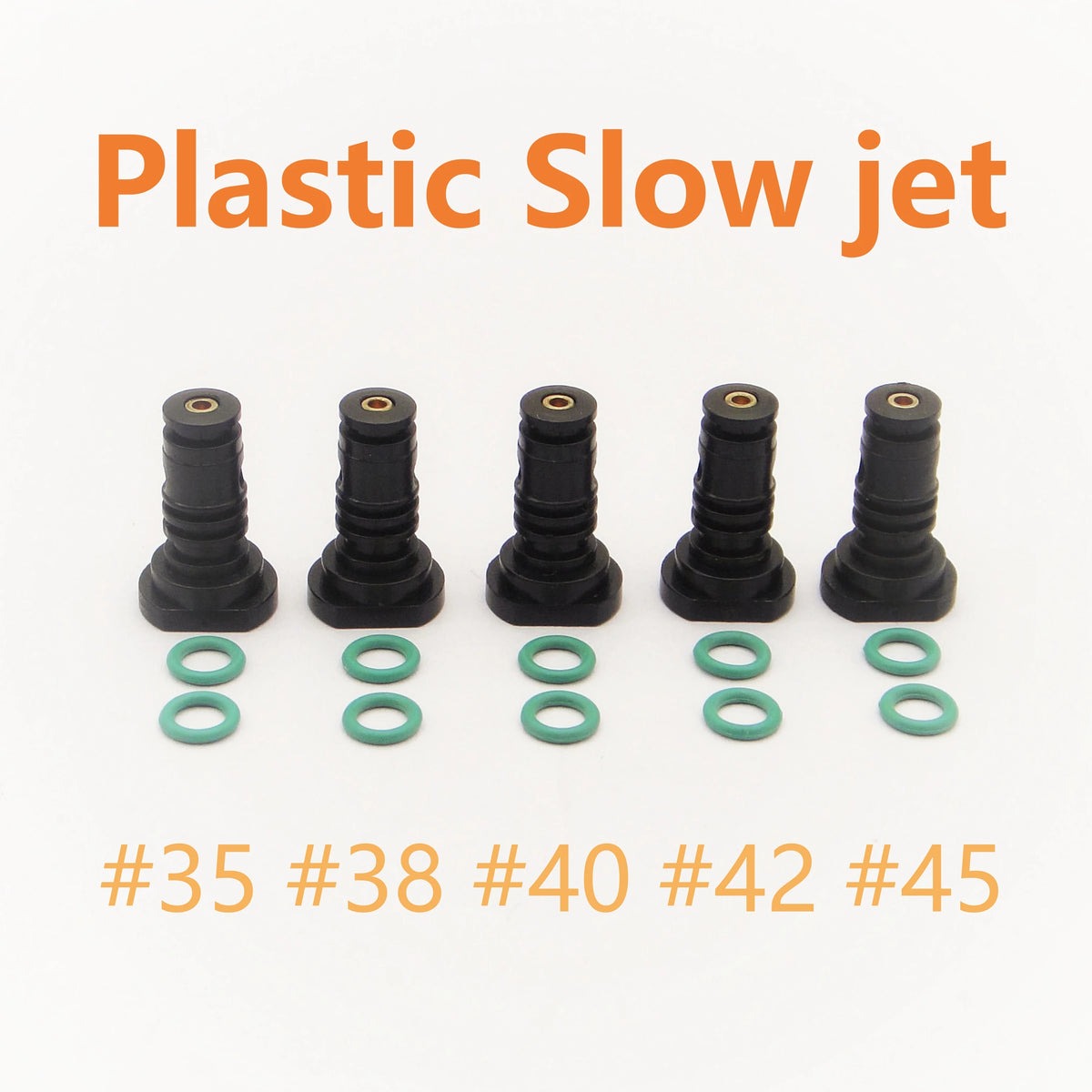 5pcs Compatible with Honda EU2000i Generator Carburetor slow Jet #35#38#40#42#45, 99204-ZE0-0350
