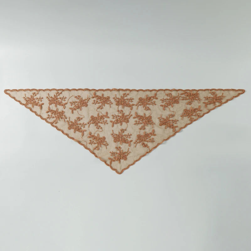 Women’s Lace Triangle Hair Scarf – Vintage Retro Headband & Elegant Hair Accessory