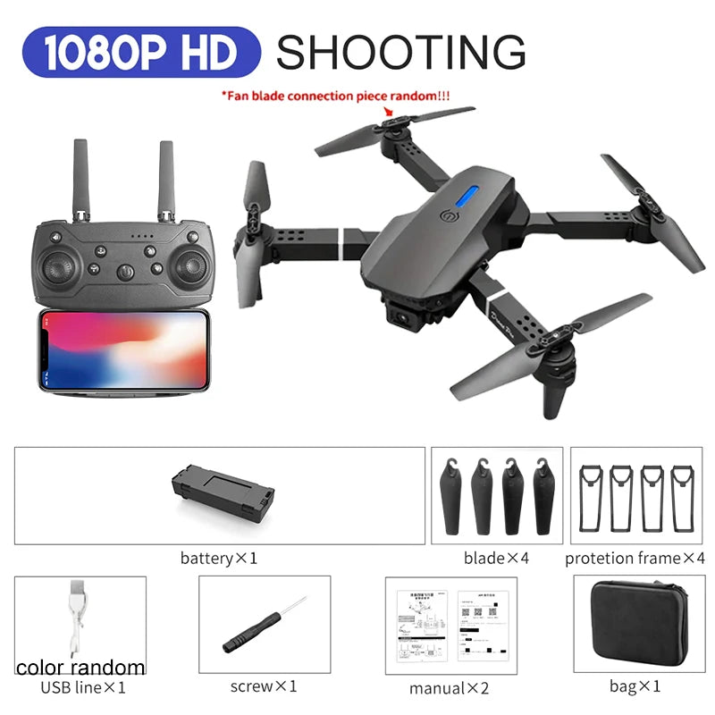E88Pro RC Drone 4K