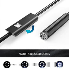 Type-C Endoscope Camera 7.0mm – Waterproof USB Borescope with 6 LED Lights for Android & PC