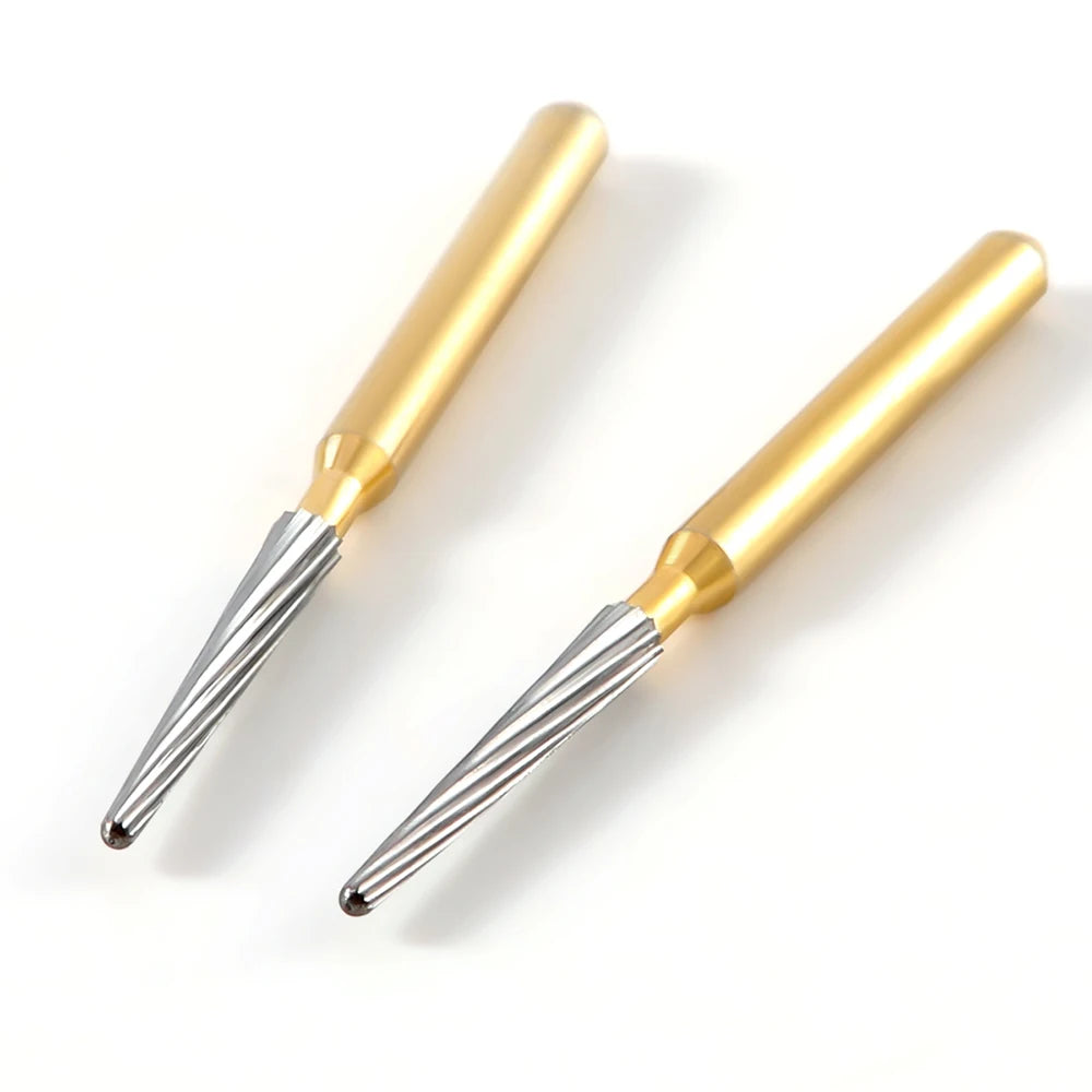 5pcs AZDENT Dental Tungsten Carbide Bur Dental Trimming Finishing Grinding Drills FG7714 Dentistry Burs for High Speed Handpiece