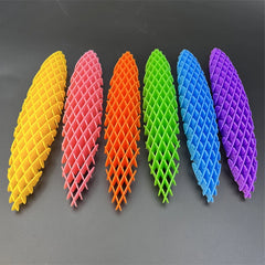 3D Telescopic Decompression Elastic Mesh Toys Stress Relief Small Worm Decompression Artifact Portable Fidgets Worm Novel Toys