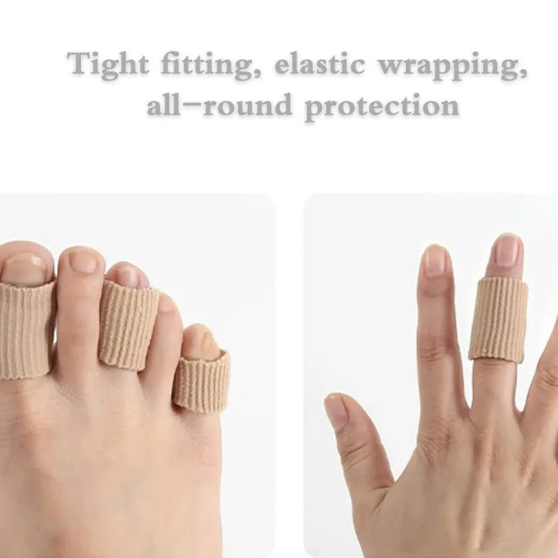 Gel Toe Cover Elastic Fibre Finger Protective Tube Toe Protection Pipe Reduce Friction Silicone Foot Protector Feet Care Parts