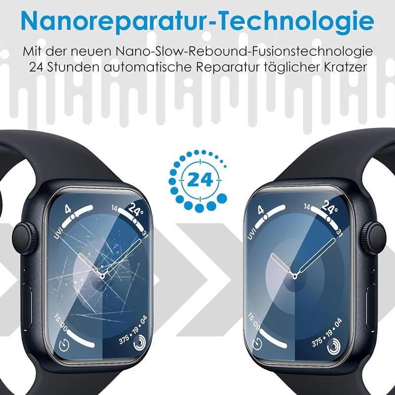 5PCS Hydrogel Film Screen Protector for Apple Watch (38–49mm) ⌚✨