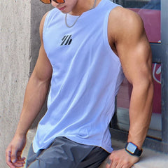 Men’s Summer Gym Vest 2024 – Sleeveless Mesh Tank Top for Fitness & Sports