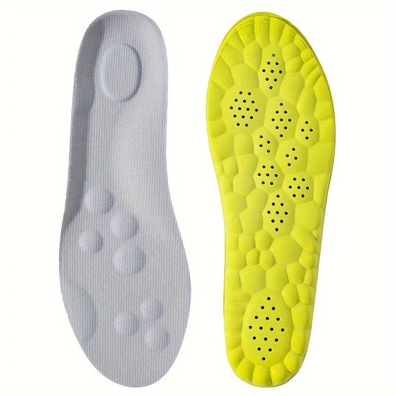 High Elasticity Latex Sport Insoles – Soft Arch Support Shoe Pads, Breathable & Deodorant