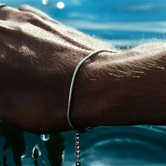 Stainless Steel Snake Chain Bracelet – Hip-Hop Jewelry