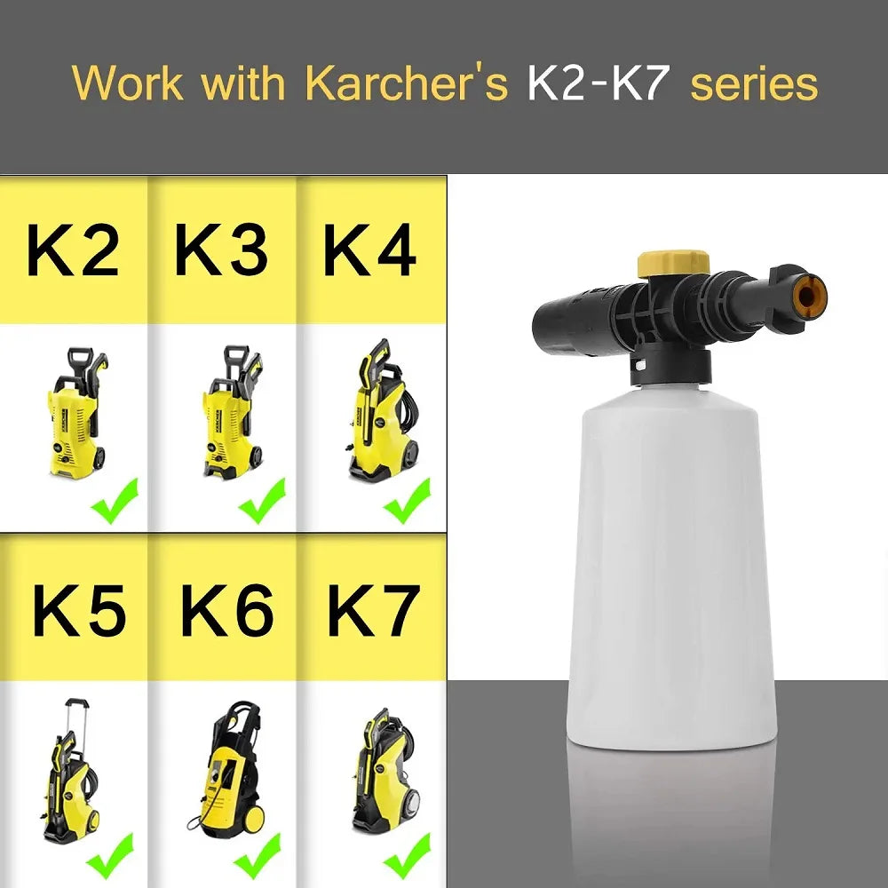 Karcher Pressure Washer Accessories – Extension Wand, Nozzle & Snow Foam Lance for Car & Yard Cleaning