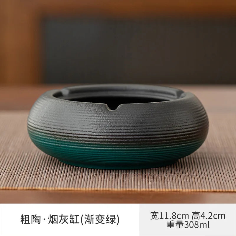 European Ceramic Ashtray with Lid – Creative Home & Office Decor
