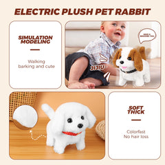 Plush Electric Puppy Toy – Walking, Barking, Nodding Dog for Kids Gifts 🐶🎁