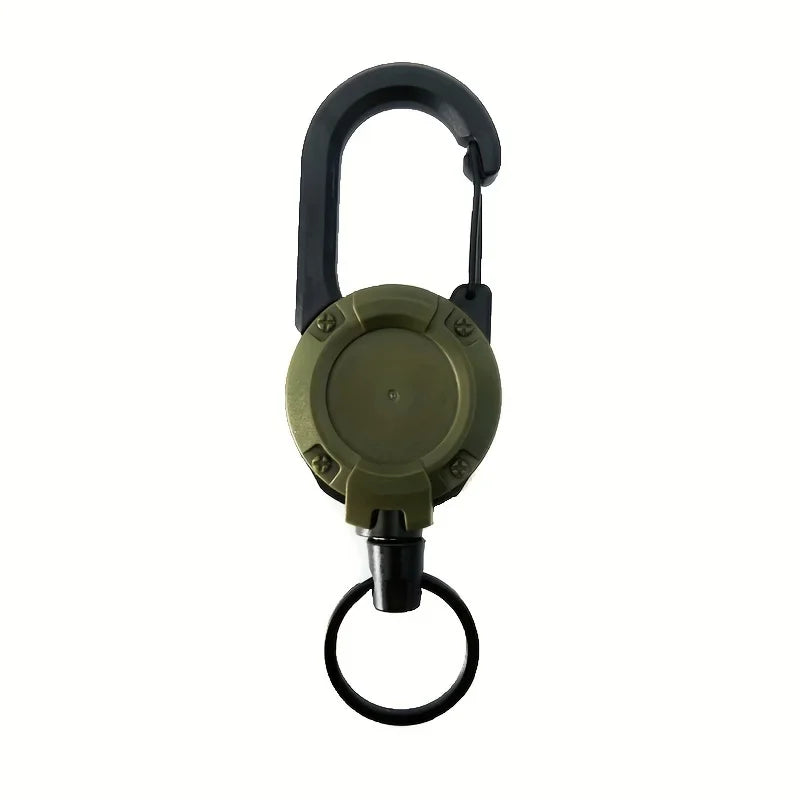 Retractable Keychain Holder – Heavy Duty Badge Reel with Carabiner Clip 🔑⛓️