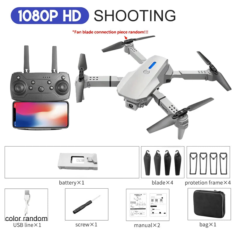E88Pro RC Drone 4K