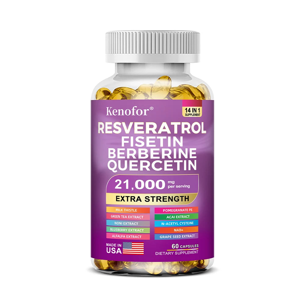 Resveratrol NAD+ Grape Seed & Berberine Capsules