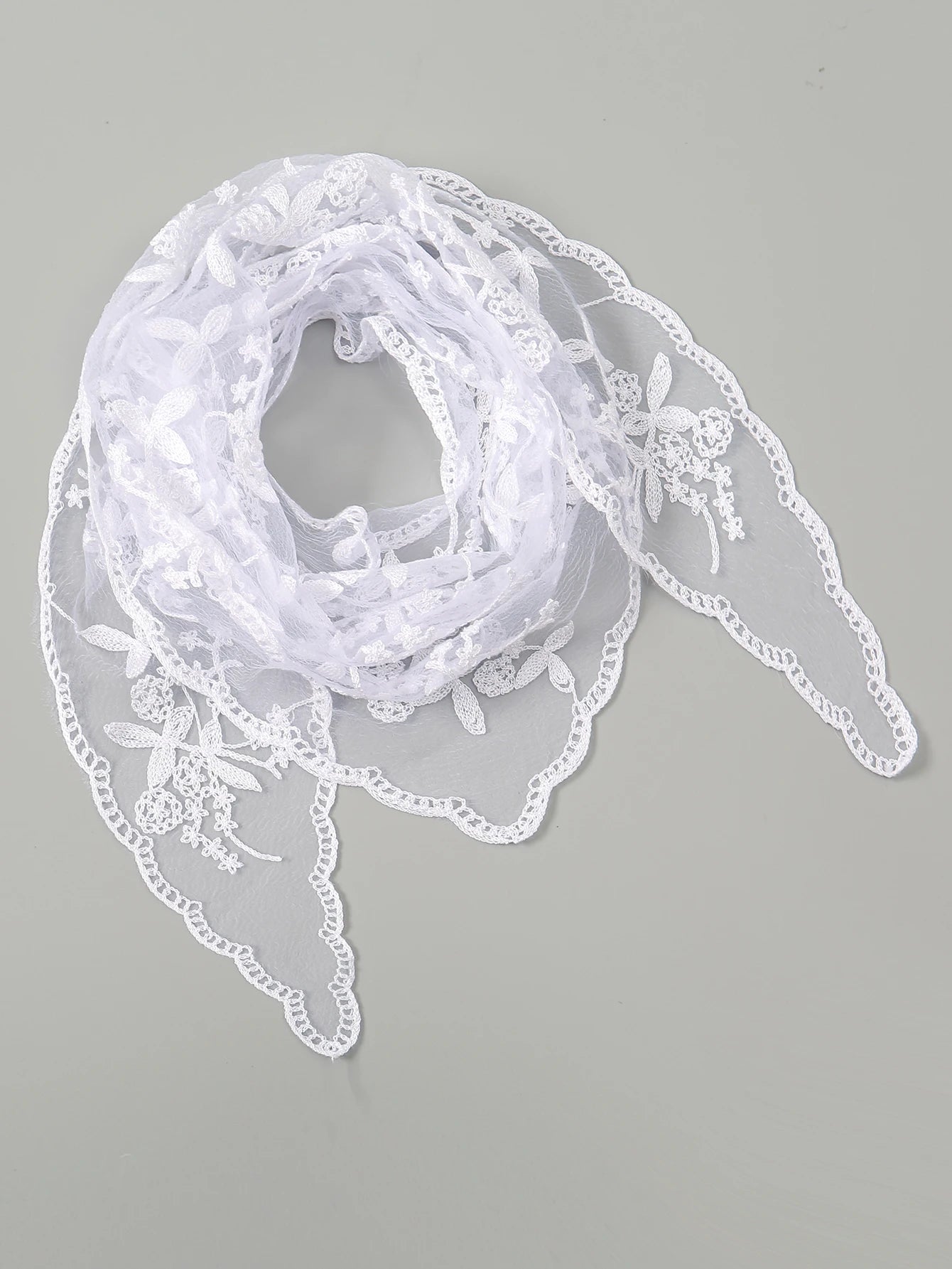 Women’s Lace Triangle Hair Scarf – Vintage Retro Headband & Elegant Hair Accessory