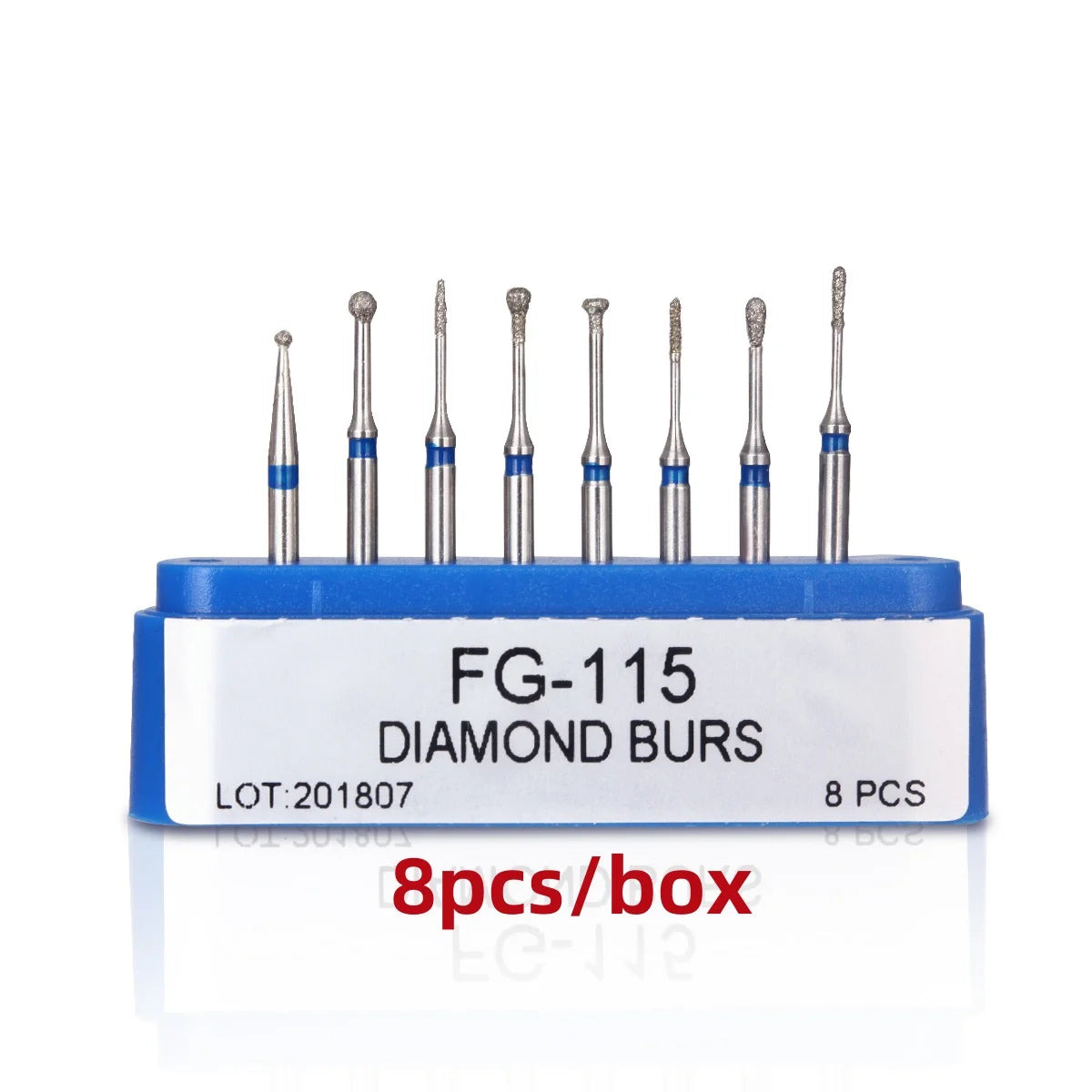 1BOX Azdent DENTAL Diamond Bur Kit With Storage Box Various Functions Optional Fit for High Speed Handpiece