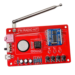 RDA5807 87-108MHZ FM Radio DIY Kit Welding Practice Parts Simple/with Digital Display Micro USB