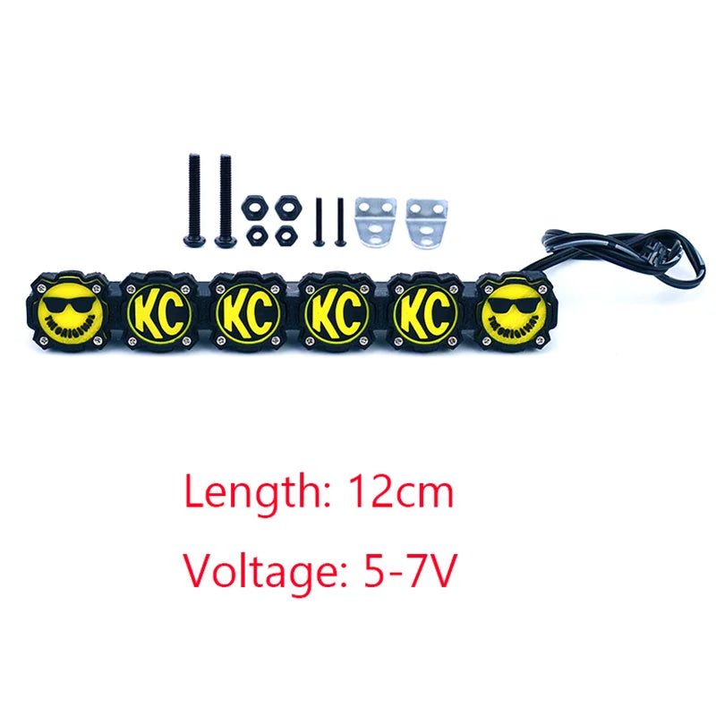 LED Simulation Roof Lights for 1/10 RC Crawler Car Traxxas Trx4 Axial Scx10 Yikong RC4WD D90 Croboll MK07 MJX H8H