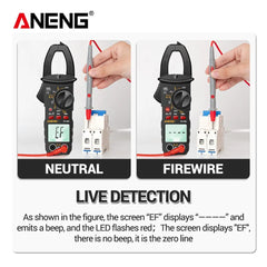 ANENG ST180 AC Current Clamp Meter  Digital 4000 Counts Multimeter Ammeter Voltage Tester Car Amp Hz Capacitance NCV Ohm Tool