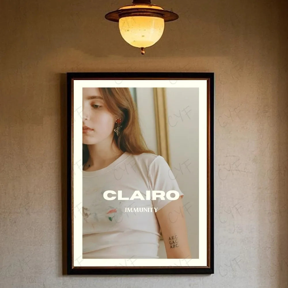 Charm Singer C-Clairo Poster HD art sticky wall waterproof home living room bedroom bar aesthetic decoration