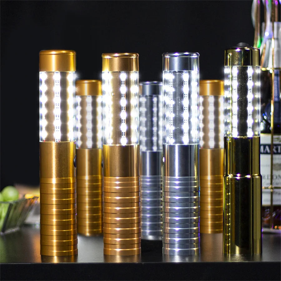 Rechargeable LED Champagne Sparkler – VIP Nightclub & Bar Flash Stick