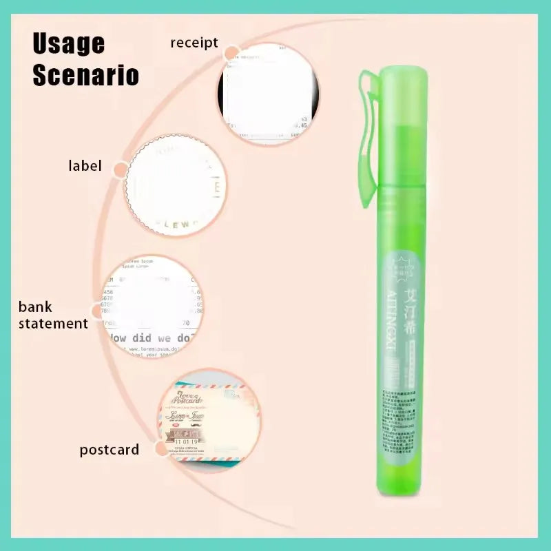 Privacy Protection Spray Pen – Data & Thermal Paper Corrector 🖊️🛡️