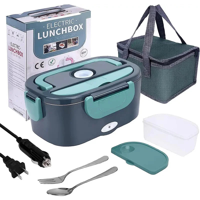 1.5L Electric Lunch Box – 60W Portable Food Warmer for Car & Home, Leak-Proof Heater