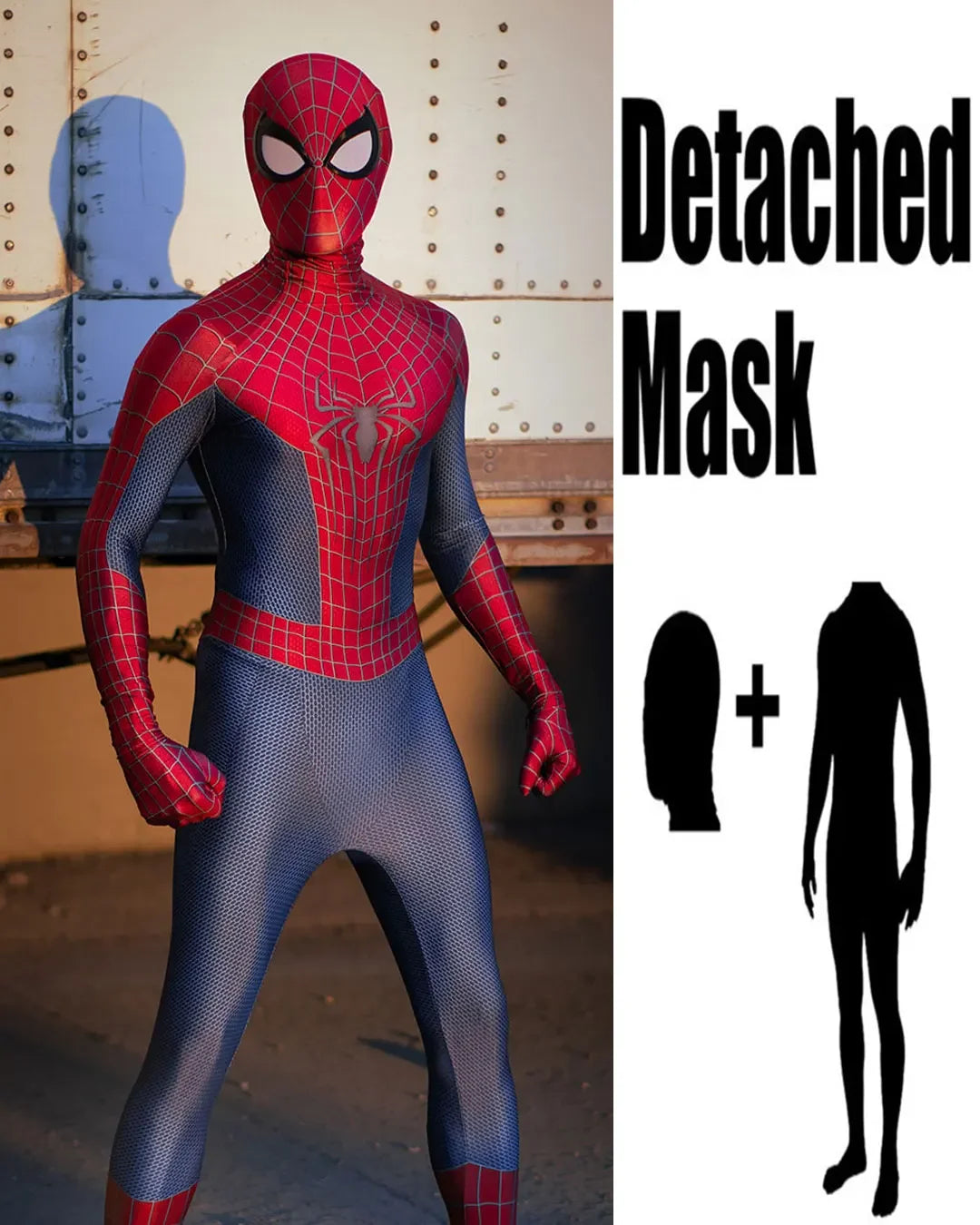 Halloween Men TASM 2 Spider Cosplay Cosplay Costume Superhero Zentai Suit Adults  Boys Male Full Bodysuit Jumpsuit