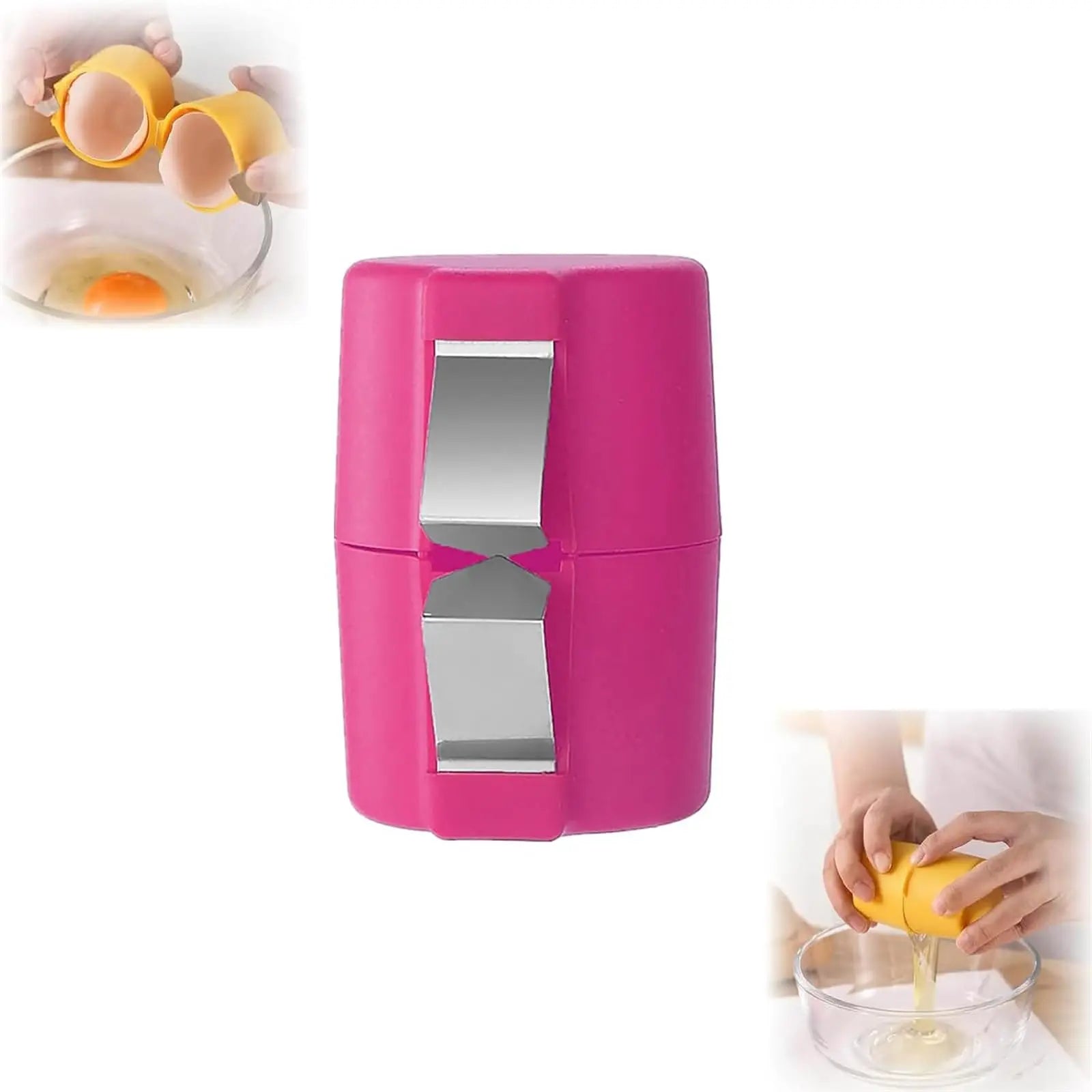 Egg Shell Opener Tool – Handheld Egg Cracker & Separator Kitchen Gadget (1/2pcs)