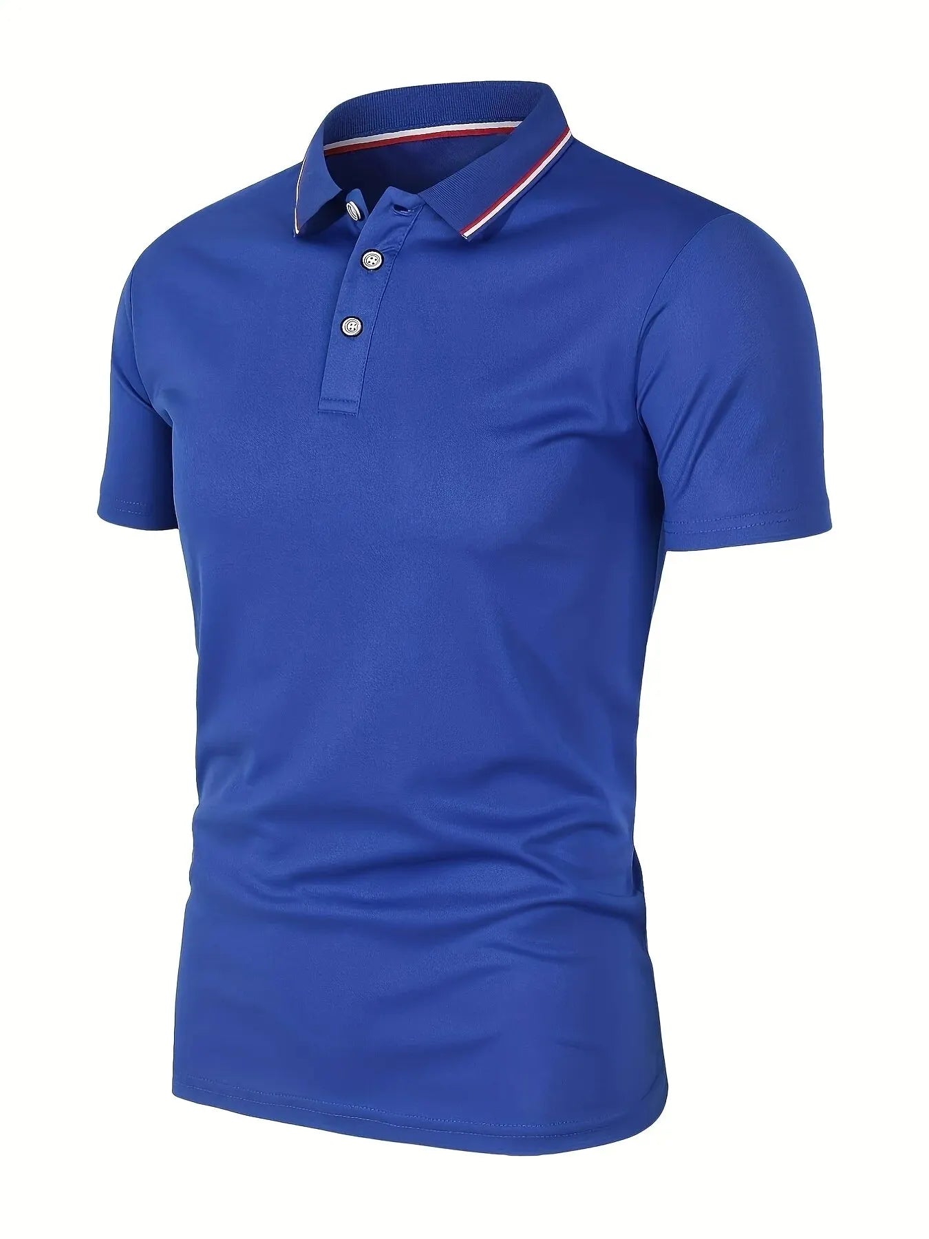 Men’s Summer Polo Shirt 2025 – Breathable Solid Color Short Sleeve T-Shirt