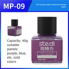 Stedi Water-based Fluorescent Panel Liner MP10-MP29 Paint 40g for Model Building Fluorescent Ink Panel Line Accent Color