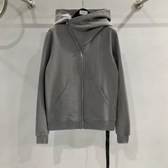 HKSH Men's Tide Punk Dark Autumn Winter New RO Style Wizardry Zipper Women's Fashion Cotton Sweatshirt Chic Coats Hoodies HK0530
