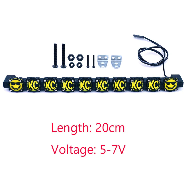 LED Simulation Roof Lights for 1/10 RC Crawler Car Traxxas Trx4 Axial Scx10 Yikong RC4WD D90 Croboll MK07 MJX H8H