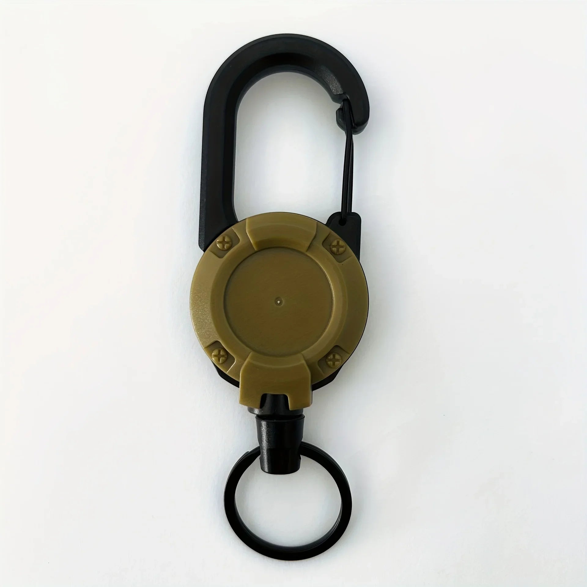 Retractable Keychain Holder – Heavy Duty Badge Reel with Carabiner Clip 🔑⛓️