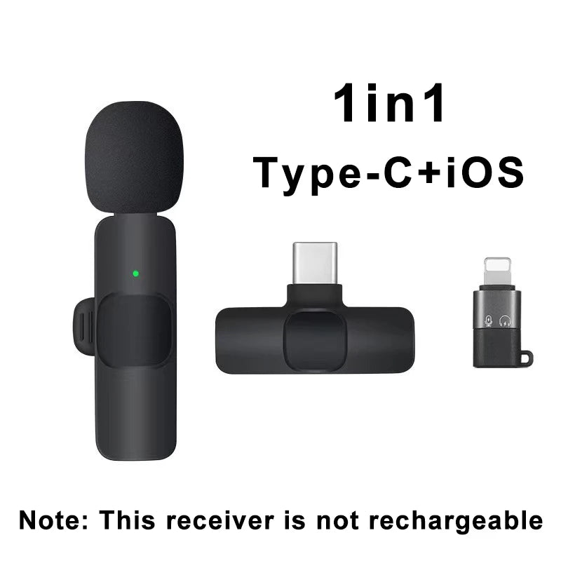Wireless Lavalier Microphone for iPhone & Android 🎤