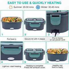 1.5L Electric Lunch Box – 60W Portable Food Warmer for Car & Home, Leak-Proof Heater