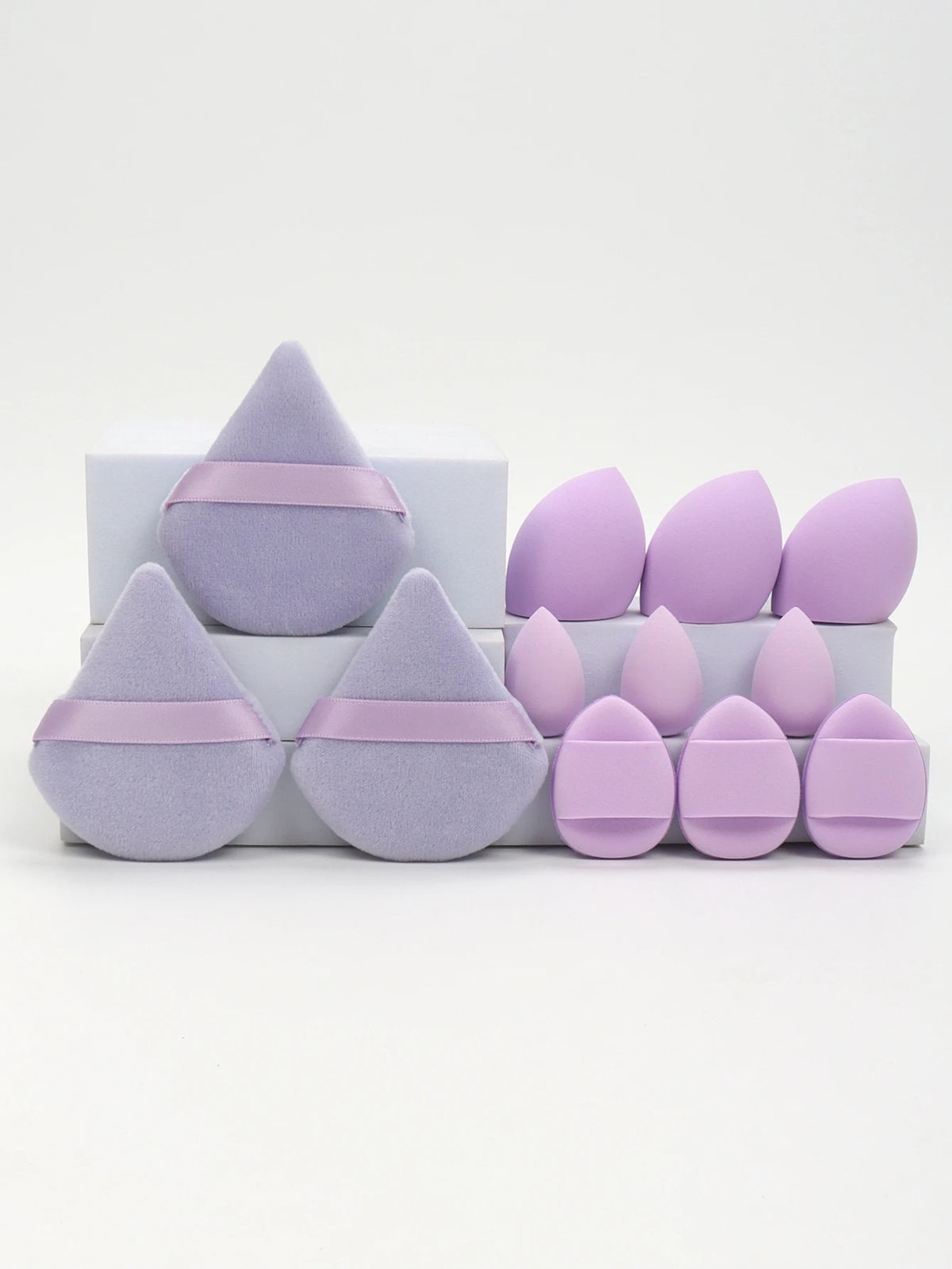 12-Piece All-Purpose Makeup Sponge Set – Powder, Cushion & Beauty Eggs