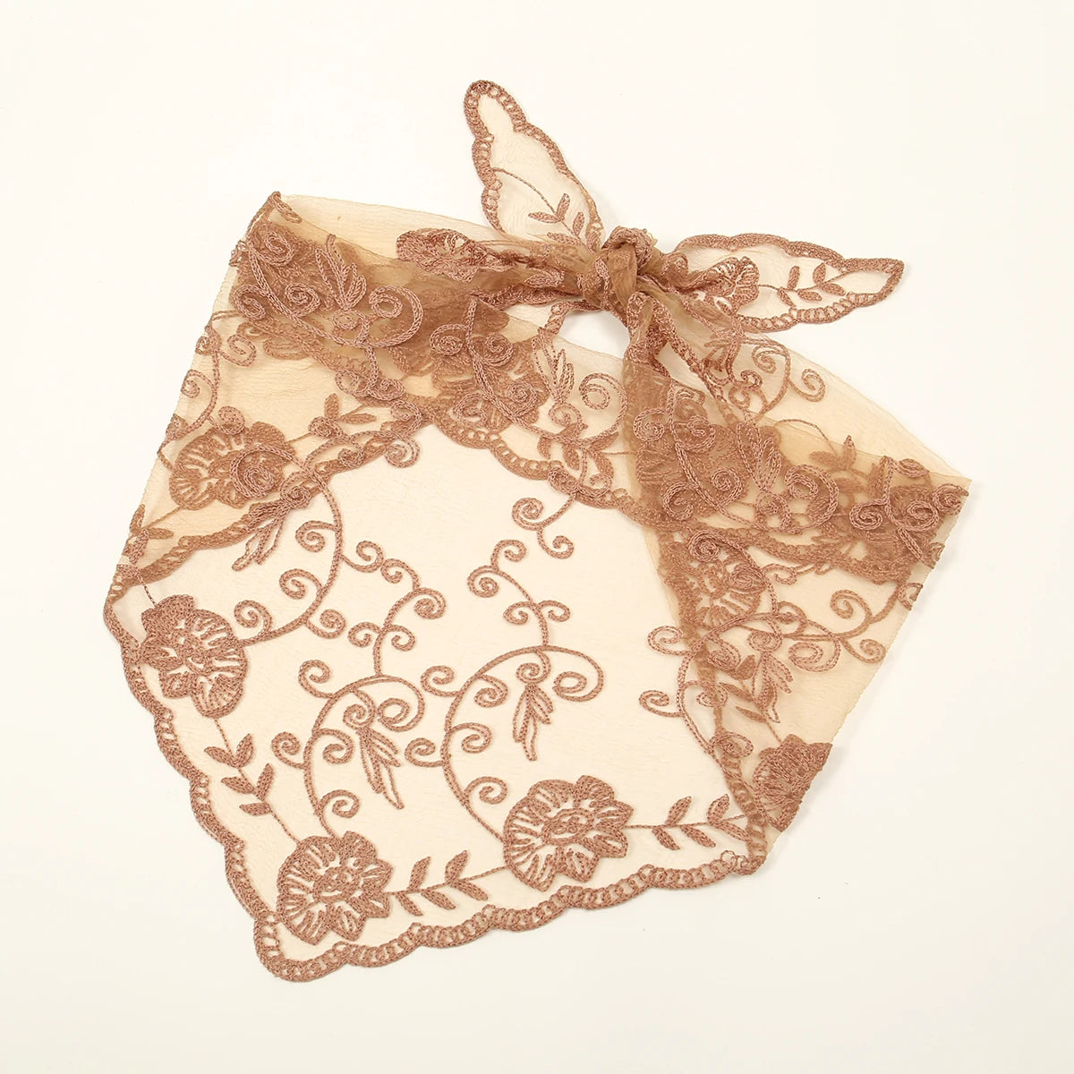 Women’s Lace Triangle Hair Scarf – Vintage Retro Headband & Elegant Hair Accessory