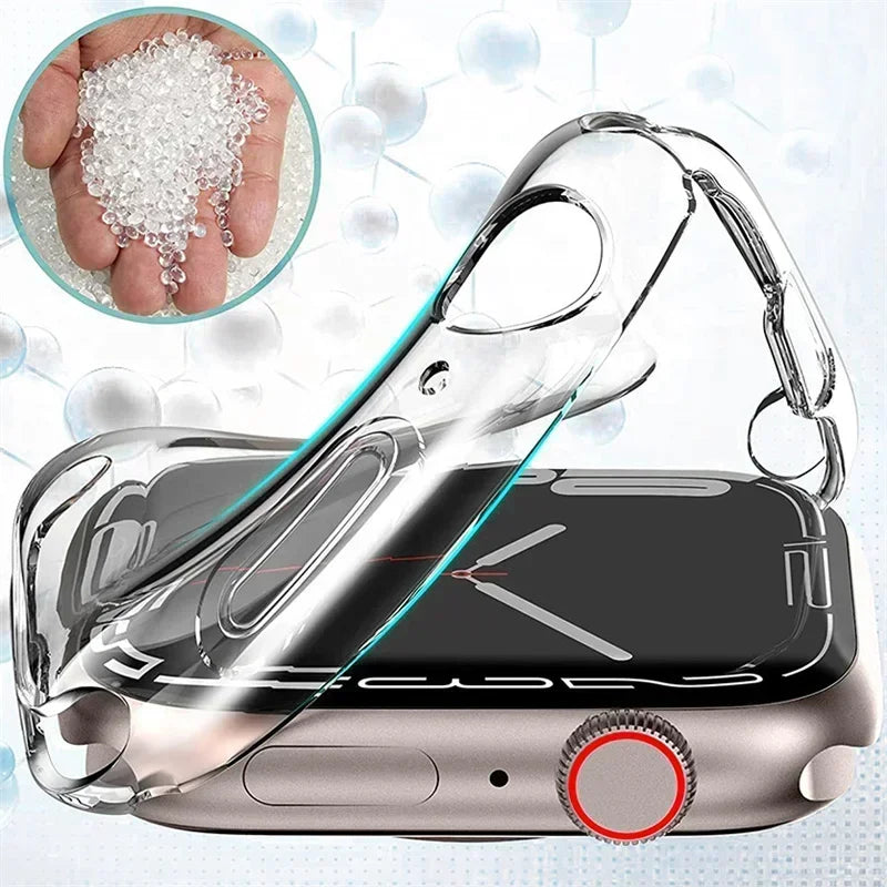 Soft TPU Screen Protector for Apple Watch – Full Case Cover (All Sizes)