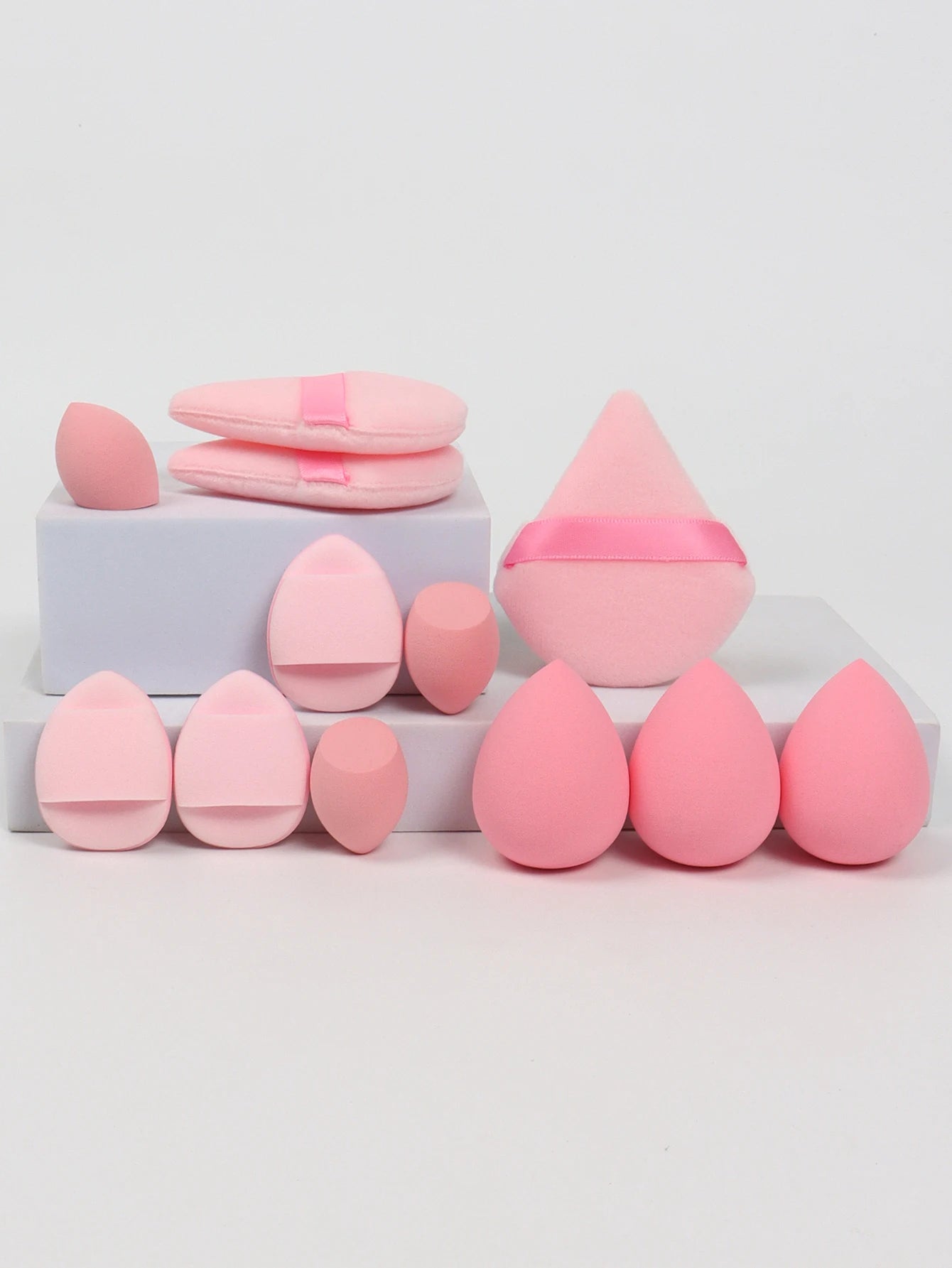 12-Piece All-Purpose Makeup Sponge Set – Powder, Cushion & Beauty Eggs