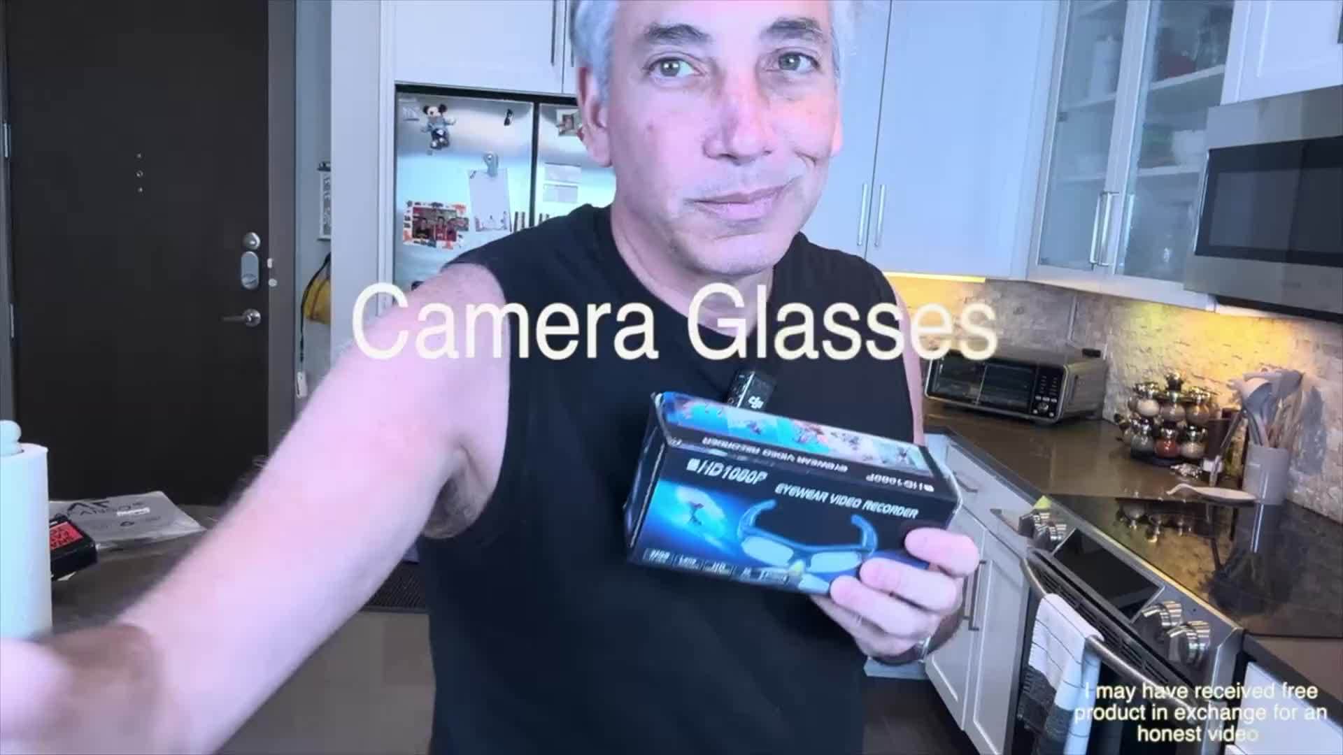 Smart Glasses 1080P – Built-in Body Camera, 32GB Memory
