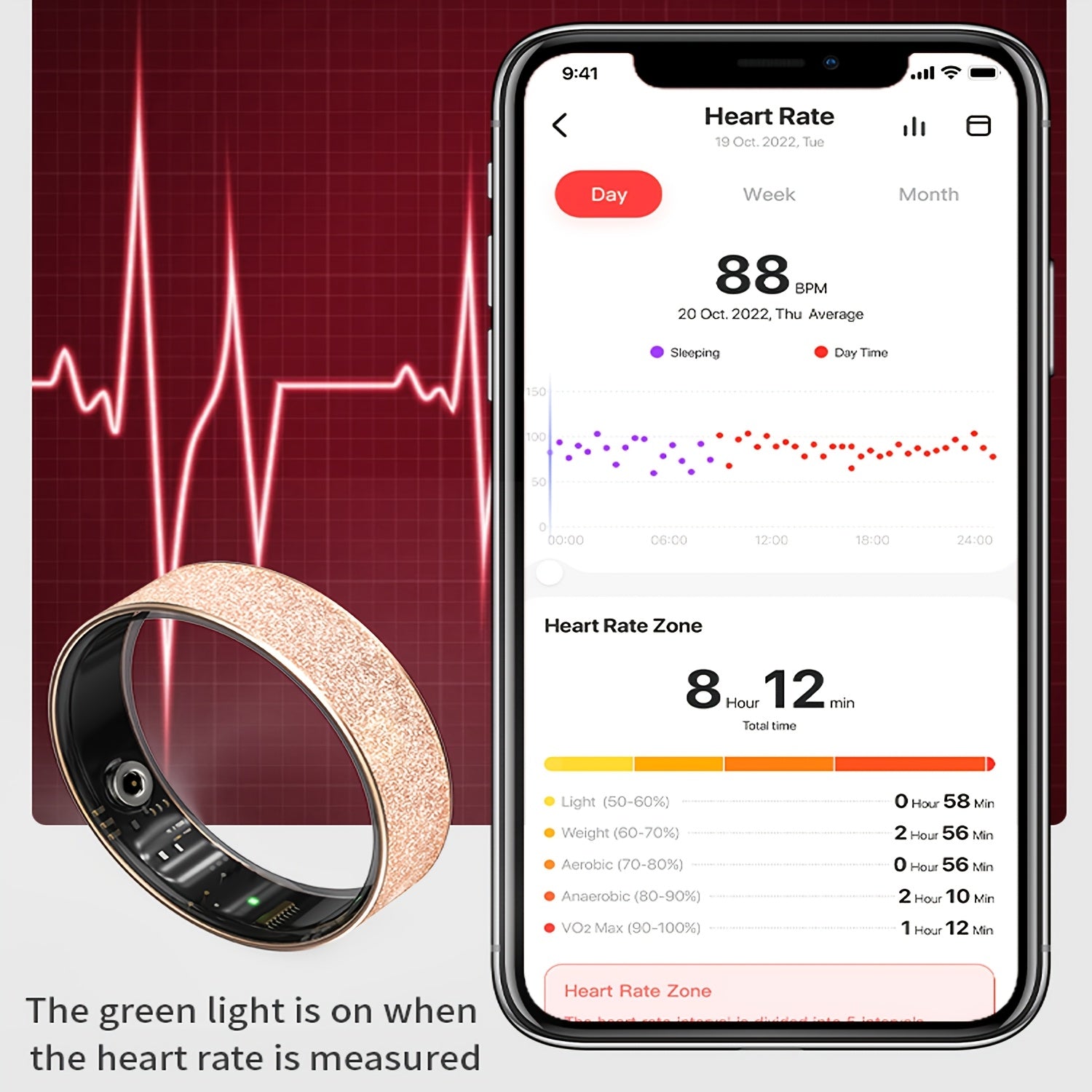 Smart Health Ring Fitness Tracker